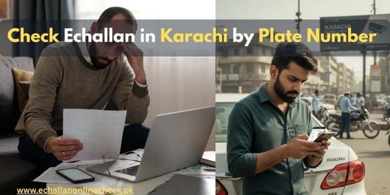 Check E Challan in Karachi by plate number