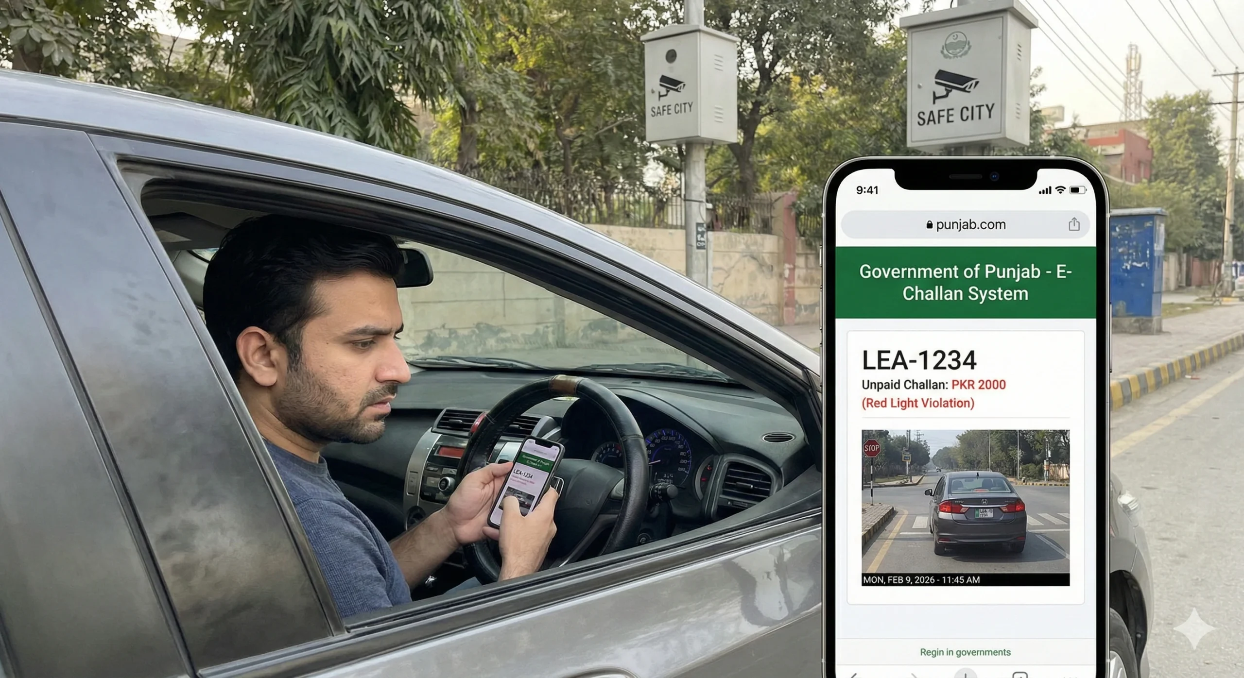 E Challan Check with Picture
