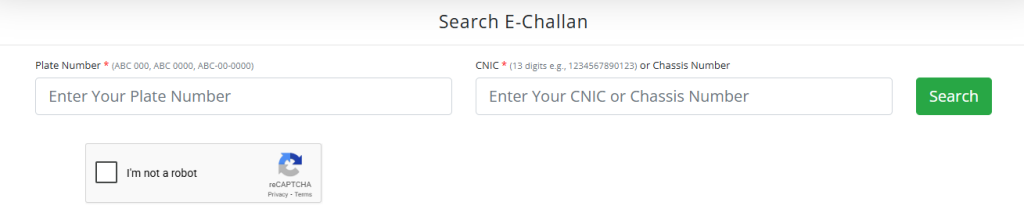 E Challan online Check