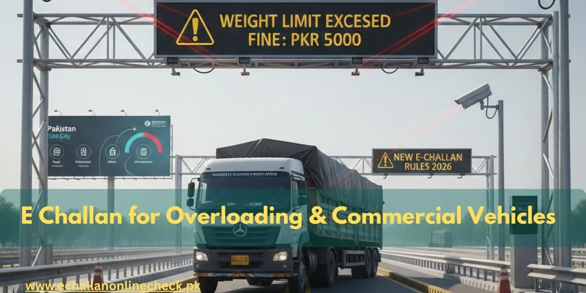 E challan 2026 for overloading and commercial vehicles