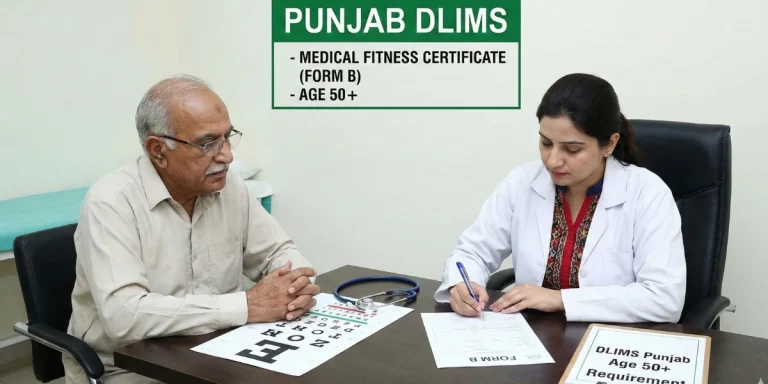 Medical Certificate for DL for aged person