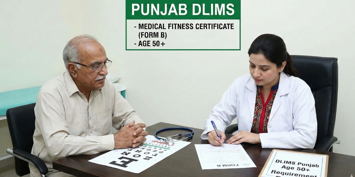 Medical Certificate for DL for aged person