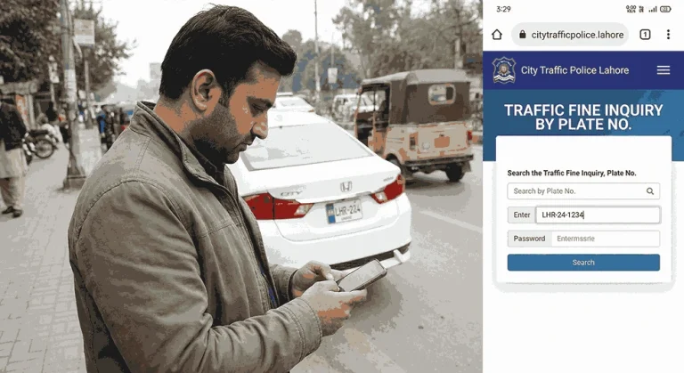 Traffic Fine inquiry by plate number