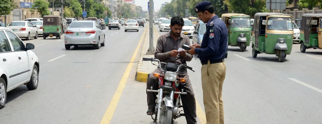 Wrong Side driving challan
