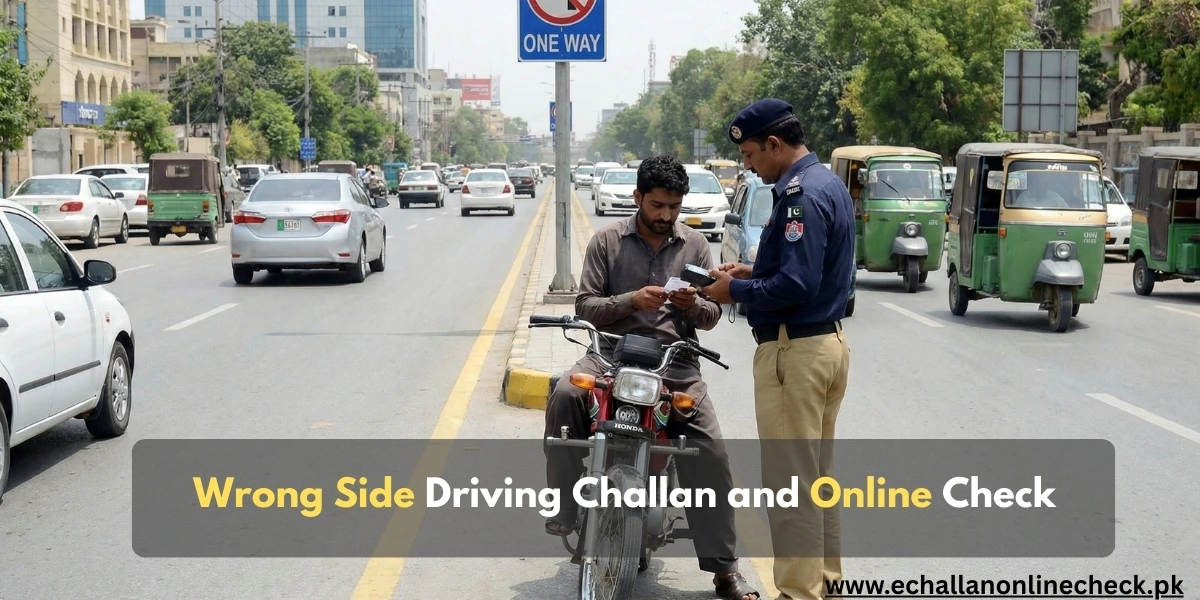 Wrong side driving challan fine and online payment