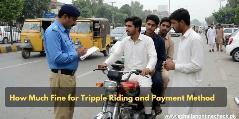how much fine for triple riding